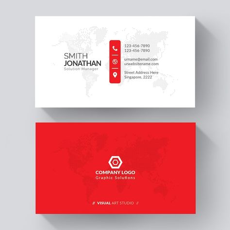 Business Card Red, Fitness Business Card, Company Business Cards, Make Business Cards, Name Card Design, Professional Business Cards Templates, Visiting Card Design, White Business Card, Black And White Logos