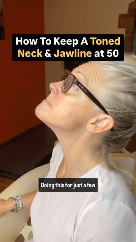 Instagram Jo Line Face Exercise, Face And Neck Exercises, Jowl Exercises, Face Muscles, Jawline Exercise, Sagging Neck, Chin Exercises, Face Yoga Facial Exercises, Facial Toning