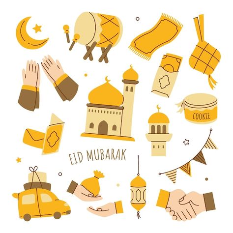 Ramadan Lantern Illustration, Eid Fitri Design, Ramadan Illustration Art, Ramadan Hampers, Eid Illustration, Eid Mubarak Illustration, Eid Theme, Mosque Illustration, Ramadan Illustration