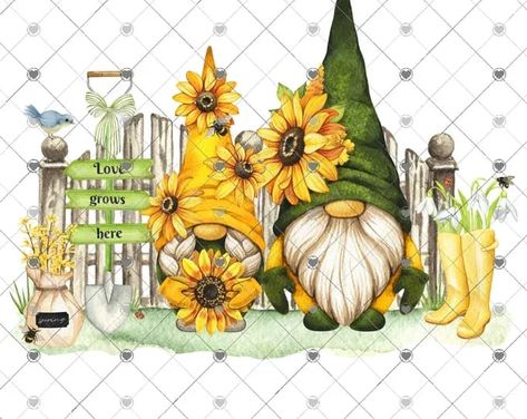 Sunflower Gnome Sublimation Transfer - Garden Gnomes Sublimation Transfer, Sunflowers, Gnome Sublimation, Gardening Gnomes, Love Grows Here Garden Nomes, Sunflower Gnomes, Gnome Illustration, Gnome Images, Gnome Sublimation, Gnomes Clipart, Love Grows Here, Sunflower Pictures, Garden Gnomes