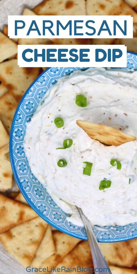 This Parmesan Cheese Dip is a wonderful Italian-inspired dip with a nutty taste. You'll appreciate this rich, flavorful dip that is extra zippy thanks to the zesty Italian seasoning. Serve with pita crackers for extra crunch. Cheese Dip With Cream Cheese, Parmesan Cheese Dip, Baked Dip Recipes, Stovetop Appetizers, Pita Crackers, Cheese Dipping Sauce, Dip With Cream Cheese, Parmesan Dip, Cracker Dip