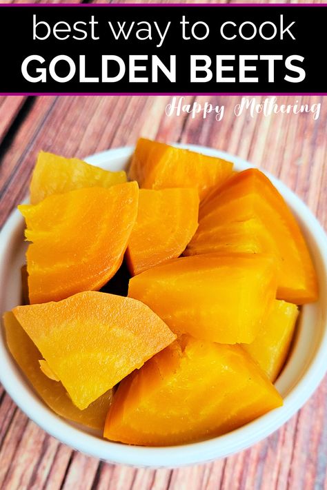 Orange Beets Recipe, Golden Beets Benefits, How To Cook Golden Beets, Golden Beet Recipes, Best Way To Cook Beets, Pickled Golden Beets, Golden Beets Recipe, Beets Recipe, Yellow Beets