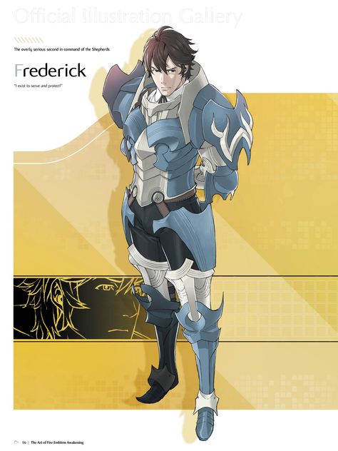 Frederick (Fire Emblem Awakening) Fire Emblem Awakening Frederick, Frederick Fire Emblem, Wind Waker, Fire Emblem Awakening, Fullmetal Alchemist Brotherhood, Sailor Jupiter, The Shepherd, Twilight Princess, Fire Emblem