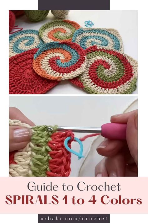 If you've ever been captivated by the hypnotic beauty of spirals and are eager to explore the world of colorful crochet, you're in the right place. In this comprehensive guide, we'll embark on an exciting journey through the creation of spirals in 1 to 4 colors and even delve into the art of squaring them off, taking your crochet skills to new heights. Spirals have a unique charm that draws crafters and artists alike. Their graceful curves and vibrant colors can transform simple yarn...