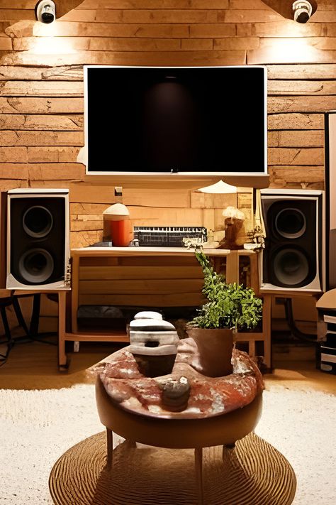 Cozy living room home theater layout Sound System Living Room, Home Theater Layout, Theater Layout, Small Subwoofer, Tiny Living Room, Living Room Home Theater, Room Speakers, Sofa Wall, Small Speakers