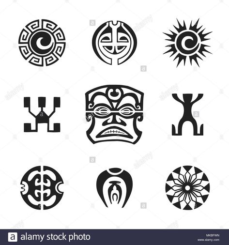 Maori Tattoo Patterns, Marquesan Tattoo, Symbol Tattoos With Meaning, Totem Tiki, Tiki Tattoo, Maori Tattoos, Tattoo Patterns, Marquesan Tattoos, Maori Designs