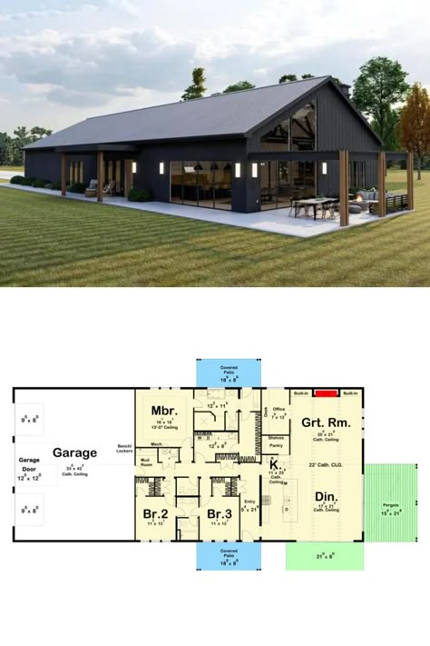 Neutral Barndominium, Bardominum Ideas Floor Plans With Shop, 40x60 Barndominium Floor Plans With Shop, U Shaped Barndominium, Shopdominium Floor Plans, Rectangle Barndominium Floor Plans, Mountain Barndominium Ideas, Basic Barndominium Floor Plans, 60 X 40 Barndominium Plans