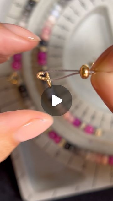 475K views · 11K likes | maRISsa- knotted gemstone jewelry designer on Instagram: "No heartbreak today 💦

Starting a necklace and the french wire curves just right.  It means it’s going to be a good beading day. 

#saveyourtears #jewelrydesign #jewelry #necklace #bts #loveknot #knottednecklace #pinkjewelry #pinkaesthetic #satisfying #asmr #beadednecklace #colorfulnecklace #trendingjewelry #jewelrytrends #colorfuljewelry #xoxofromris #xoxoris" Jewelry Board, Jewelry Boards, Pink Jewelry, Colorful Jewelry, French Wire, A Necklace, Knot Necklace, Colourful Necklace, Jewelry Designer