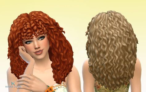 Sims 4 Curly Hair With Bangs, Curly Hair With Bangs Sims 4 Cc, Sims 4 Curly Hair Maxis Match, Sims 4 Curly Hair, Mods Sims 4, Cc Hair, Sims 4 Studio, 70s Hair, Pelo Sims