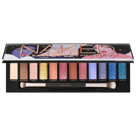 Naked x Robin Eisenberg Eyeshadow Palette - Urban Decay | Sephora Cosmic Makeup, Robin Eisenberg, Sephora Holiday, Perversion Mascara, Alien Makeup, Blue Smokey Eye, Urban Decay Cosmetics, Beauty Products Gifts