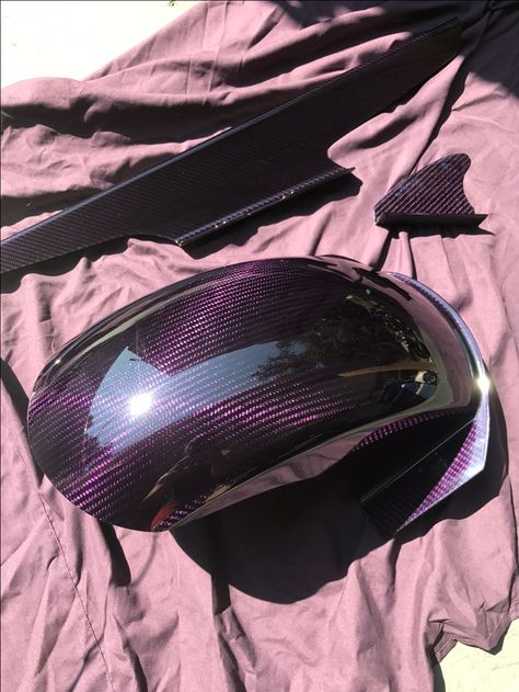 Just Purple, Purple Motorcycle, Car Spoiler, Carbon Fiber Motorcycle, Purple Car, Custom Car Interior, Stick Shift, Purple Interior, Motorcycle Painting