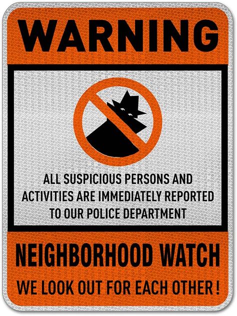 A Neighborhood Watch We Look Out For Each Other Sign has compelling messages to address security policy and protection concerns. A Neighborhood Watch We Look Out For Each Other Sign is a helpful resource to help protect the health and safety of personnel, and is not a substitute for required protective measures for reducing or eliminating hazards. Neighborhood Watch Ideas, Neighborhood Watch Sign, Neighborhood Watch, Watch Ideas, The Underdogs, Police Department, Health And Safety, The Neighbourhood, Signs