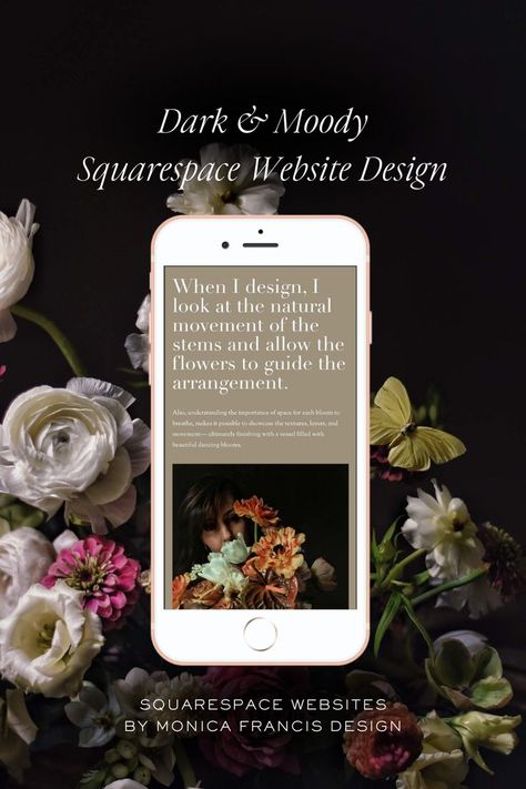 Are you looking for Squarespace website design inspiration? If you're looking to rebrand your website using Squarespace you should browse our portfolio of Squarespace websites. Instead of just using a Squarespace templates you could have a custom built Squarespace website that stands out against the rest. Feminine website design is more than just pinks and florals. Take a look at our luxury Squarespace websites in our portfolio and let's discuss how you can get a sophisticated website. Squarespace Website Design Inspiration, Floral Website, Feminine Website Design, Feminine Website, Modern Website Design, Squarespace Website Design, Website Template Design, Modern Website, Showit Website