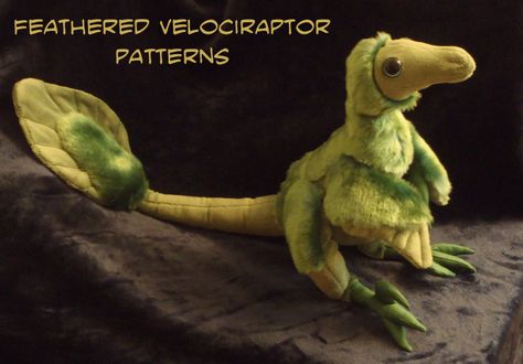 Feathered velociraptor-plushie PATTERNS by IsisMasshiro Triceratops Plushie Pattern, Plushie Patterns Sewing, Parasaurolophus Plush, Dinosaur Sewing Pattern Free, Dino Plush Pattern, Dinosaur Plush Pattern, Free Plush Pattern, Feathered Velociraptor, Free Plush Sewing Patterns