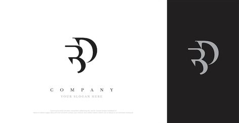 Bd Logo Design Ideas, Bd Logo Design, Bd Logo, Dd Logo, Letter Frame, Home Fountain, Instagram Branding Design, Branding Design Studio, Basic Japanese