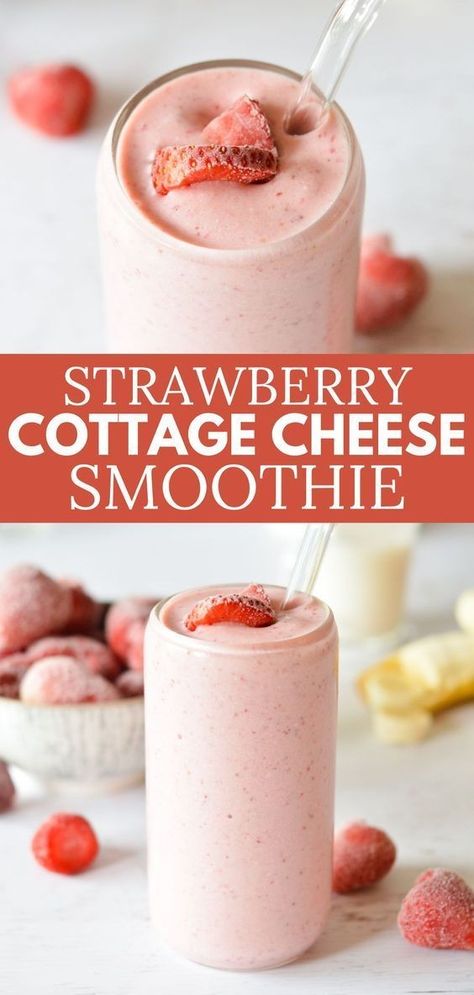 Strawberry Cottage Cheese Smoothie

Ingredients

Produce
• 1 Banana
• 2 cups Strawberries, frozen

Dairy
• 1/3 cup Cottage cheese
• 2/3 cup Milk Strawberry Cottage Cheese, Cottage Cheese Dessert Recipes, Cottage Cheese Smoothie, Protein Drink Recipes, Cottage Cheese Recipes Healthy, Strawberry Cottage, Cottage Cheese Desserts, Delicious Smoothies, Cottage Cheese Recipes