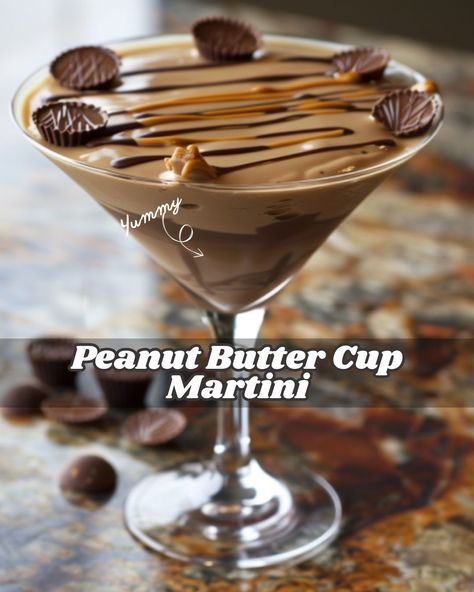 Peanut Butter Cup Martini Recipe, Peanut Butter Cup Martini, Chill Mix, Dairy Free Cream, Chocolate Martini, Reeses Cups, Irish Cream Liqueur, Classic Cheesecake, Chocolate Liqueur