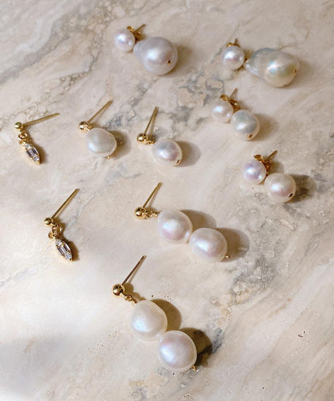 Find the perfect bridal and everyday pearl earrings. Handmade to order. Freshwater Pearl Jewelry, Ear Stack, Statement Earring, Pearl Choker Necklace, Freshwater Pearls Earrings, Jewelry Repair, Pearl Choker, The Pearl, Choker Necklaces