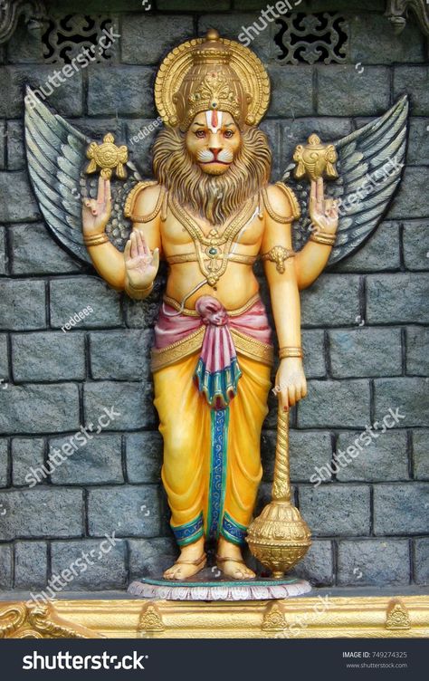 Narasimha Avatar, Lord Narasimha, Saraswati Goddess, Lord Murugan Wallpapers, Hindu Culture, Hanuman Images, Lord Shiva Family, Lord Ganesha Paintings, Hanuman Ji