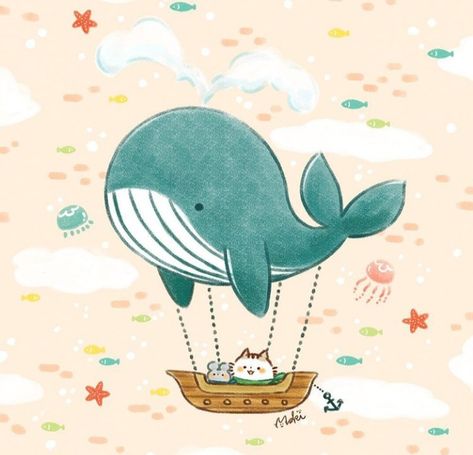 Night Goblin, Whale Drawing, Cute Drawing, Cute Kawaii Drawings, Cute Little Drawings, Anime Drawings Boy, Cute Chibi, Kawaii Drawings, Diy Canvas Art