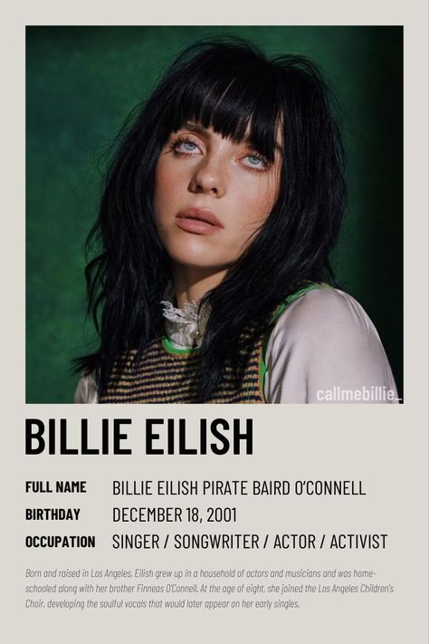 Billie Polaroid Poster, Billie Eilish Polaroid Picture, Polaroid Poster Billie Eilish, Room Posters Billie Eilish, Bloxburg Billie Eilish Decal Codes, Billie Eilish Polaroid Poster, Billie Eilish Room Decor Ideas, Diy Billie Eilish, Billie Eilish Album Poster