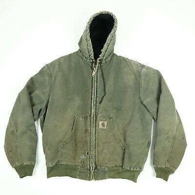 Find many great new & used options and get the best deals for Destroyed Carhartt Hooded Jacket LARGE Faded Distressed Greenish Gray Grunge at the best online prices at eBay! Free shipping for many products! Larry Sultan, Carhartt Work Jacket, Carhartt Hooded Jacket, Brown Grunge, Hippie Cottagecore, Png Clothes, Wardrobe Clothes, When You See It, Swaggy Outfits