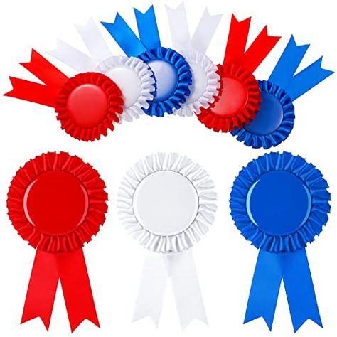 Paper Plate Awards, Rosette Ribbon, Ribbon Award, Classroom Accessories, Award Ribbons, Own Place, Award Ribbon, Ribbon Rosettes, Paper Games