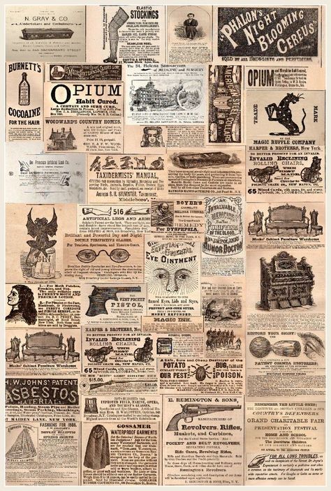 Well Collage, Pt Barnum, Newspaper Collage, Newspaper Ads, Penanda Buku, Newspaper Clippings, Papel Vintage, Stickers Design, Vintage Newspaper