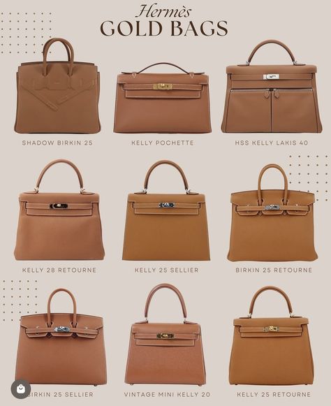 Gold Bags, Hermes Purse, Mode Tips, Luxury Bags Collection, Hermes Accessories, Chanel Purse, Kelly Bag, Gold Bag, Handbag Heaven