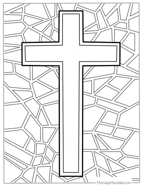 Celtic Cross Coloring Page, Stained Glass Cross Coloring Page, Coloring Sheets For Elementary, Bible Color Pages Free Printable, Kids Church Coloring Pages, Cross Coloring Pages Free Printables, Christian Coloring Pages Free Printable, Church Coloring Pages For Kids, Faith Coloring Pages