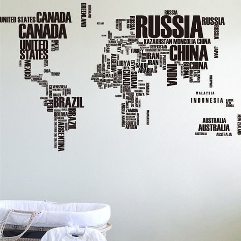 60*90*2 large world map wall stickers original creative letters map wall art bedroom home decorations wall decals Map Wall Art Bedroom, World Map Sticker, School Office Decor, World Map Mural, World Map Wall Decal, Map Wall Decal, Map Murals, World Map Decal, Map Decal