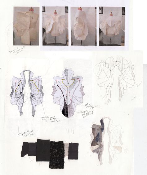 Experimental Fashion Design, Fashion Samples, 3d Fashion Design, Fashion Development, Fashion Illustration Portfolio, Experimental Fashion, Fashion Sketchbook Inspiration, Fashion Portfolio Layout, Sketchbook Layout