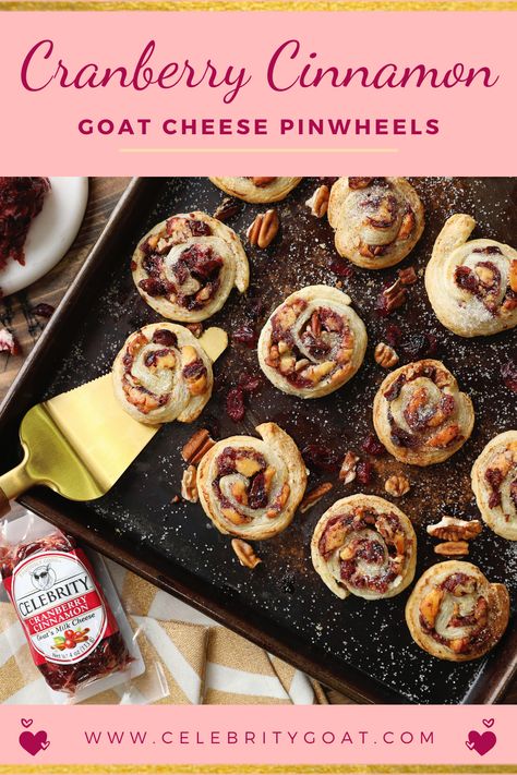 Fall in love this Valentine's Day with Celebrity Goat's Cranberry Cinnamon Goat Cheese Pinwheels—the perfect dessert or sweet treat to share with your loved ones. Click the link for our recipe!  . . . #valentinesday #valentinesdayfood #valentinesfood #sweettreat #dessertrecipe #valentinesdaysnacks #valentinesdayfoodideas #goatcheese #cranberry #cinnamon #goatcheeserecipe #valentinesdayrecipes #recipes #easyrecipe #dessertrecipe #dessertideas #snackideas #foodideas #pecans #pinwheelrecipe Cranberry Cinnamon Goat Cheese Log, Goat Cheese Pinwheels, Cinnamon Pinwheels, Mardi Gras Recipes Easy, Margherita Flatbread Pizza, Cranberry Goat Cheese, Pinwheel Recipe, Margherita Flatbread, Cranberry Cinnamon