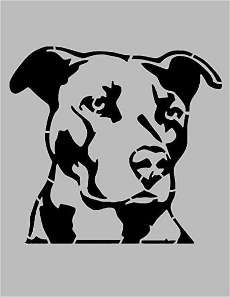 Amazon.com: Large Stencils For Painting Wall Pitbull Stencil, Animal Stencils, Dog Stencil, Turkey Disguise, Stencils For Painting, Animal Stencil, Boxer (dog), Land O Lakes, Large Stencils