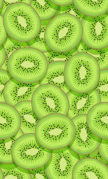 Seamless pattern fruit kiwi piece overla... | Premium Vector #Freepik #vector #kiwi #juice-pattern #kiwi-fruit #exotic-fruits Kiwi Wallpaper, Fruit Wallpaper Pattern, Wallpaper Fruit, White Pattern Background, Cute Seamless Pattern, Pattern Fruit, Colorful Ice Cream, Food Summer, Fruit Wallpaper