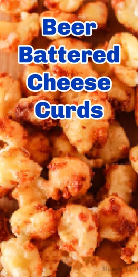 Beer Battered Cheese Curds are melty, chewy, salty, crispy bites of deliciousness! And now, you don’t even need to go to the state fair to get them! #beer #numstheword #cheesecurds #chewy #crispy #appetizers #delicious Beer Battered Cheese Curds, Crispy Appetizers, Fried Cheese Curds Recipe, Homemade Cheese Curds, Deep Fried Cheese Curds, Cheese Curds Recipe, Beer Batter Recipe, Wisconsin Cheese Curds, Cheddar Cheese Curds