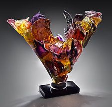 Westward by Caleb Nichols (Glass Sculpture) (16" x 10") Winslow Homer Paintings, Cool Things To Build, Fused Glass Wall Art, Stained Glass Church, Art Media, Art Of Glass, Contemporary Glass Art, Glass Products, Resin Sculpture