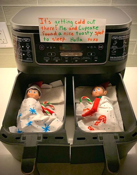 Elf On The Shelf Ideas Siblings, Elf On The Shelf Two Elves, Elf On The Shelf Last Day, Elf On The Shelf Pet Ideas, Elf Things, Elf 2024, Elf Ideas Easy, Bad Elf, Elf Magic