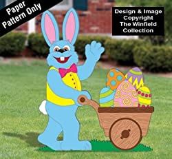 Easter Yard Art, Winfield Collection, Diy Patio Pavers, Easter Wood Crafts, Patio Pavers Design, Large Patio, Color Poster, Easter Egg Painting, Bunny Pattern