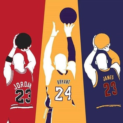 Michael Jordan Kobe Bryant, James Lebron, Mvp Basketball, James Basketball, Kobe Bryant Michael Jordan, Kobe Lebron, Nba Basketball Art, Kobe Bryant Pictures, Nba Mvp