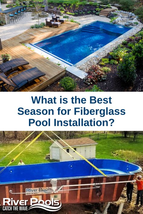 Fiberglass Pool Hot Tub Combo, Fiber Glass Pool Ideas, Fiberglass Pool Ideas, Fiberglass Pool Cost, Small Fiberglass Pools, Fiberglass Pool Installation, Tiny Pool, Backyard Improvements, Building A Swimming Pool