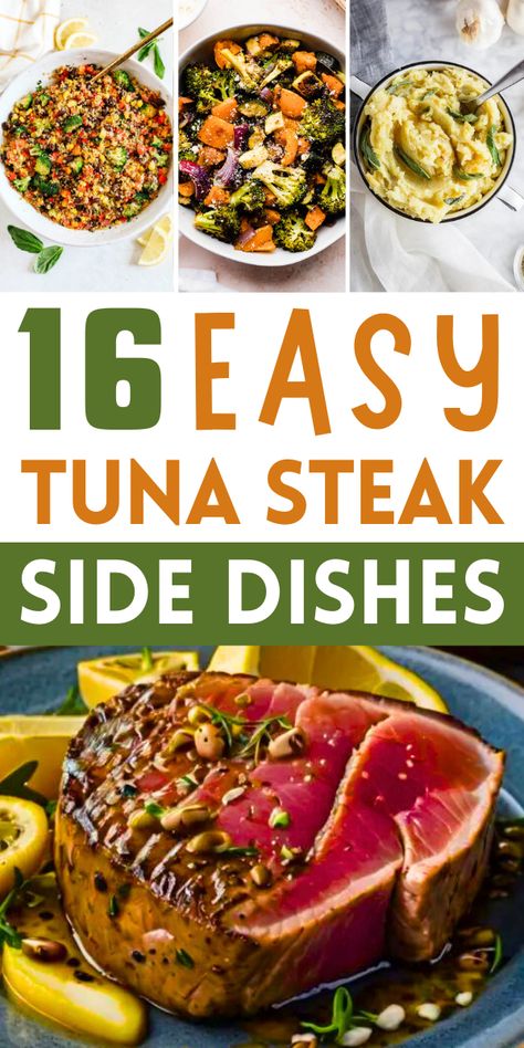 Tuna steak is a delicious, healthy, and versatile meal. It’s rich in flavor and pairs well with many different sides. Whether you like it grilled, seared, or baked, tuna steak is a great option for a quick and easy dinner.
#TunaSteak #SideDishesforTunaSteak Sides With Ahi Tuna, Sides To Go With Tuna Steaks, Sides With Tuna Steak, Side Dishes For Tuna Steak, Sides For Tuna Steak, Tuna Steak Sides, Tuna Steak Side Dishes, Baked Tuna Steak, Tuna Steak Dinner