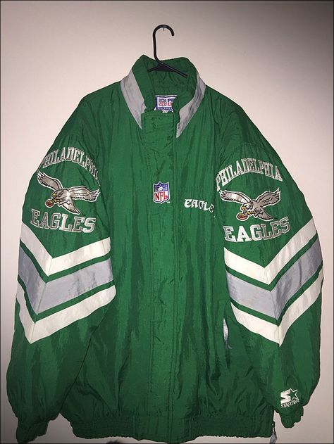 Vintage 90's NFL Philadelphia Eagles Starter Winter Coat - Size 2XL by RackRaidersVtg on Etsy Eagles Philadelphia, Eagles Gear, Eagles Logo, Og Logo, Nfl Philadelphia Eagles, Eagle Logo, Coat Vintage, Philadelphia Eagles, Winter Wardrobe