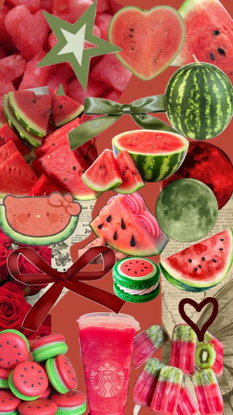 Watermelon Aesthetic, Watermelon Wallpaper, Girl Wallpaper, Ipad Wallpaper, Watermelon, Cute Wallpapers, Fruit