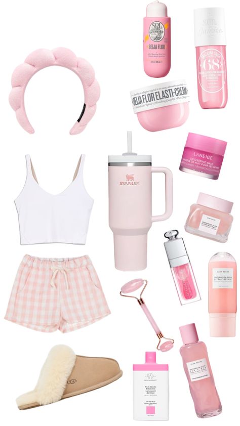 Pink night routine!! Self Care Bullet Journal, Cute Dress Outfits, Cute Preppy Outfits, Cute Pajamas, Preppy Outfit, Aesthetic Pink, Night Routine, Preppy Outfits, Cute Dress