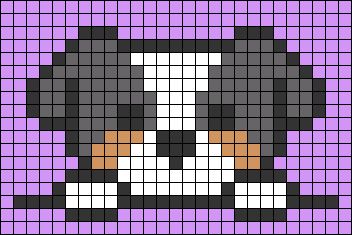 Pixel Art Chien, Pixel Art Cute Animals, Pixel Dog, Pixel Art Dog, Dog Pixel Art, Graph Paper Drawings, Easy Perler Beads Ideas, Easy Pixel Art, Pixel Drawing