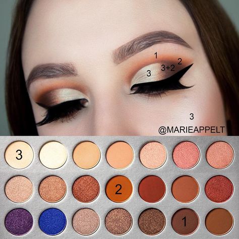 Jaclyn Hill Makeup, Jaclyn Hill Eyeshadow Palette, Natural Prom Makeup, Morphe Palette, Makeup 101, Prom Makeup Looks, Jaclyn Hill Palette, Makeup Tutorial Eyeshadow, Palette Makeup