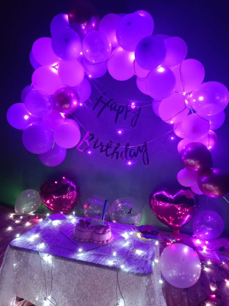 Blue And Pink Birthday Decorations, Birthday Party Ideas For 13, Pink Birthday Decorations, Birthday Theme Decoration, Decoration Theme, Autumn Party, Purple Themes, 14th Birthday, Pink Birthday