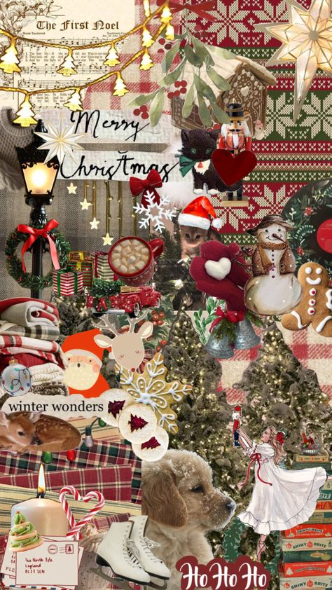 #christmas #christmasaesthetic #winteraesthetic Happy Christmas Hd Images, Christmas Hallmark Aesthetic, Warm Christmas Aesthetic Wallpaper, Christmas Aesthetic Board, Christmas Wallpaper Realistic, Christmas Backgrounds Aesthetic Collage, Christmas Wallpaper Apple Watch, Aesthetic Christmas Images, Home Screen Christmas Wallpaper