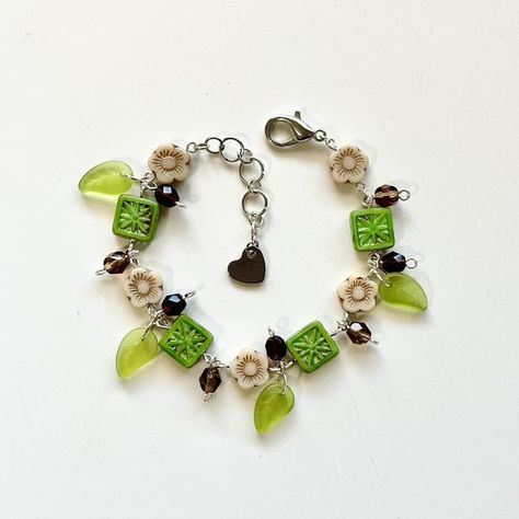 Forest / Cottage core bracelet 🧺

Contains assorted... - Depop Cottage Core Bracelet, Forest Cottage, Czech Glass Beads, Cottage Core, Chains Jewelry, Czech Glass, My Jewellery, Silver Plated, Glass Beads